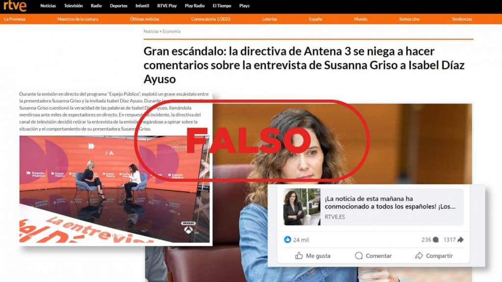 La noticia habría sido desmentida por RTVE.